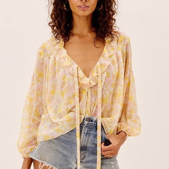 For Love and Lemons Melanie Blouse - Picture 3 of 3